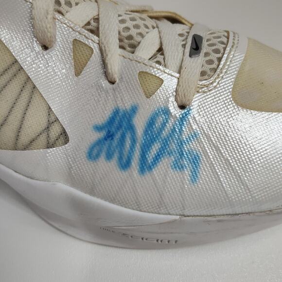 Jeff Ayres Auto/Signed Indiana Pacers Right‎ Foot Basketball Nike Shoe Autograph - Picture 2 of 11